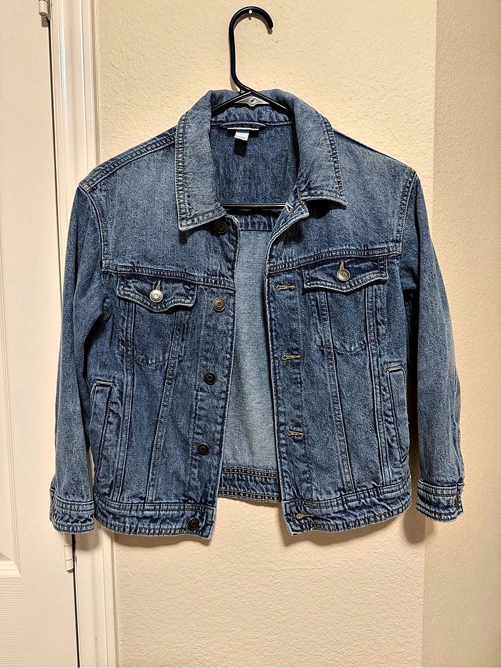 Cat & Jack Love Always Denim Jacket Blue Medium